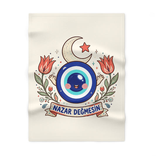 Nazar Değmesin Soft Fleece Baby Blanket, Roots & Talks - product photo 1