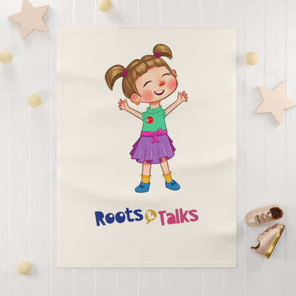 Ela Character Soft Fleece Baby Blanket, Roots & Talks - product photo 3