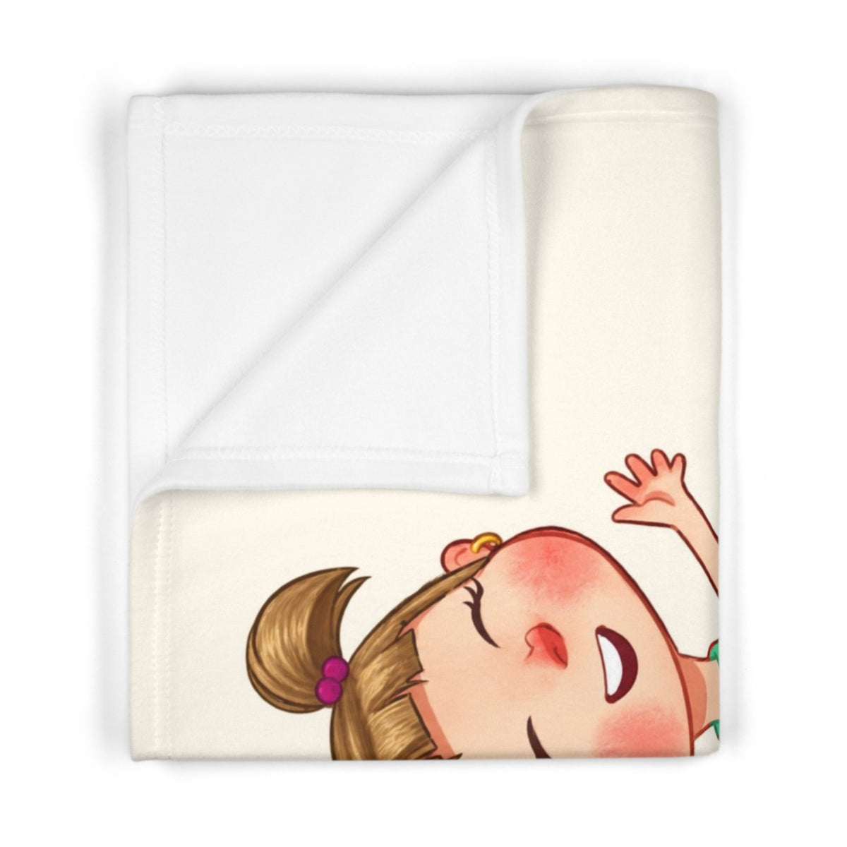 Ela Character Soft Fleece Baby Blanket, Roots & Talks - product photo 2