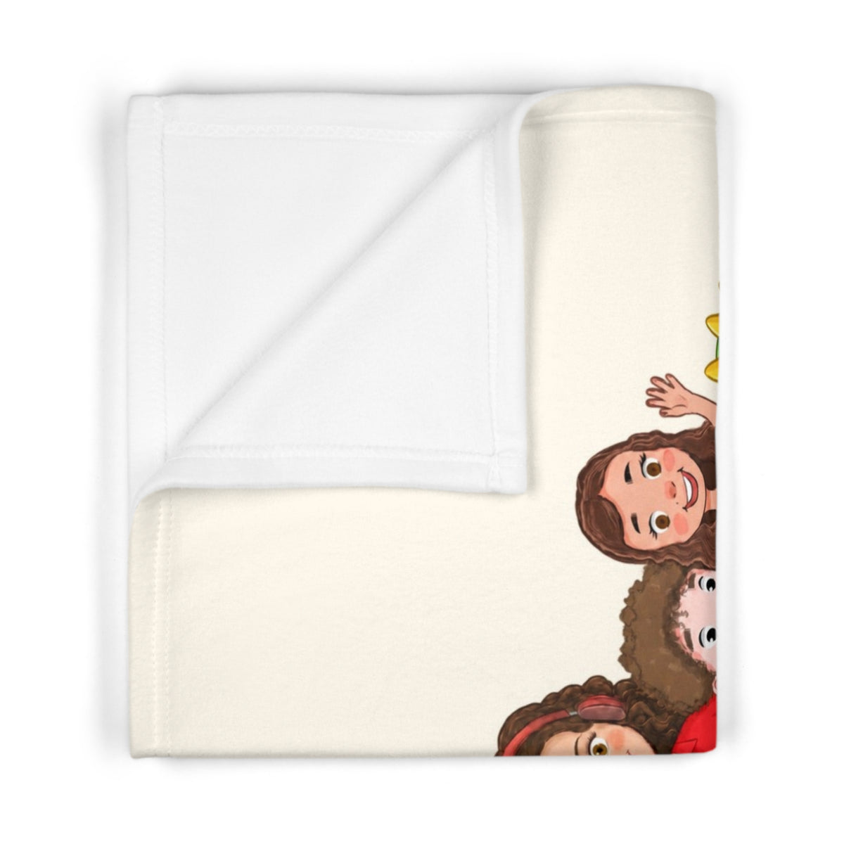 All the Characters Together Soft Fleece Baby Blanket, Roots & Talks - product photo 2