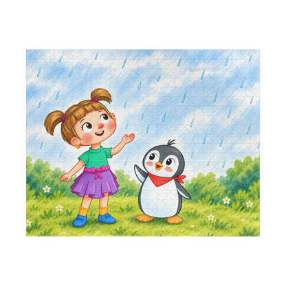 Rainy Day with Pingucan Jigsaw Puzzle, Roots & Talks - product photo 2