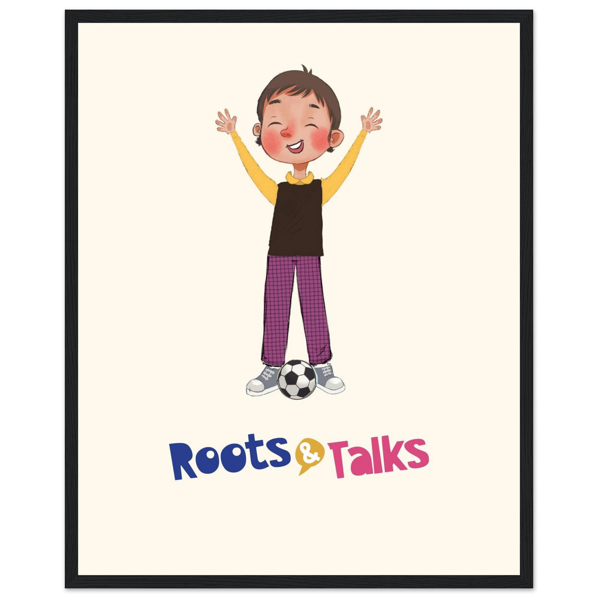 Gazi Character Framed Portrait Poster, Roots & Talks - framed poster photo 4