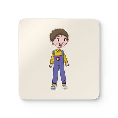 Ahmet Character Cork-Back Coaster Set, 4 Pieces, Roots & Talks - product photo 1