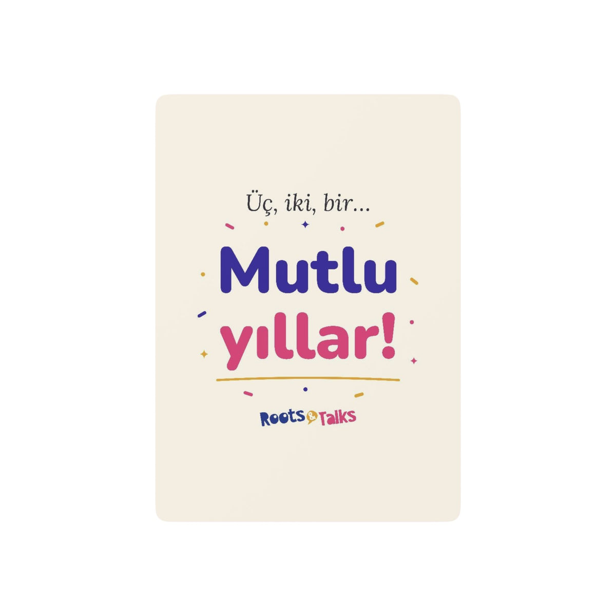 Üç, İki, Bir, Mutlu Yıllar Poker Playing Cards, Roots & Talks - product photo 1
