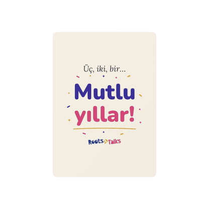 Üç, İki, Bir, Mutlu Yıllar Poker Playing Cards, Roots & Talks - product photo 1