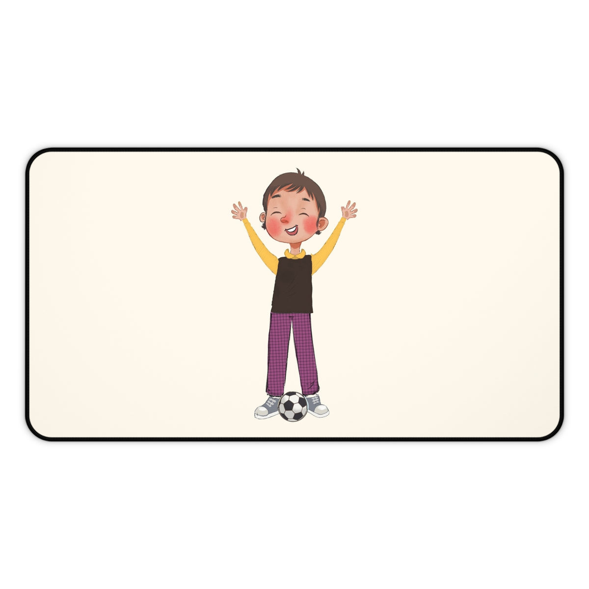 Gazi Character Neoprene Desk Mat, 12 × 22 in, Roots & Talks - product photo 1