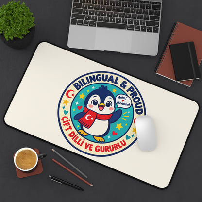 Bilingual & Proud Neoprene Desk Mat, 12 × 22 in, Roots & Talks - product photo 4