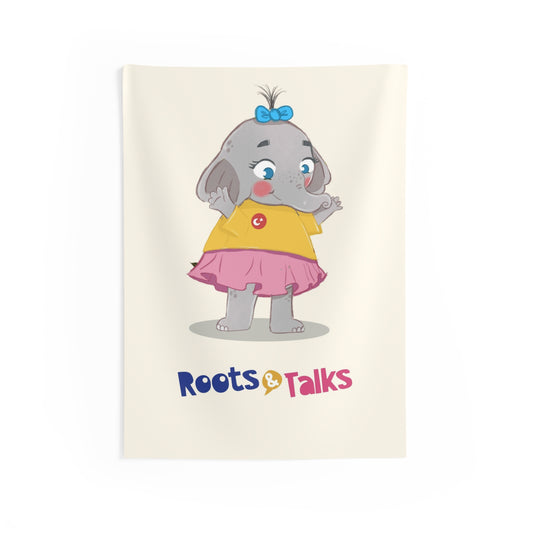 Filiz Elephant Indoor Wall Tapestry, 26 × 36 in, Roots & Talks - product photo 1