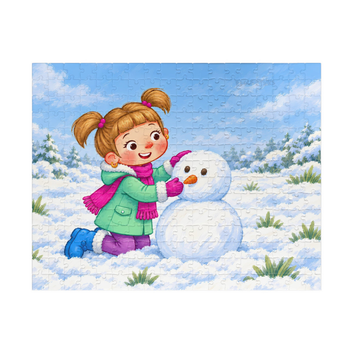 Snowman Day Jigsaw Puzzle, Roots & Talks - product photo 1