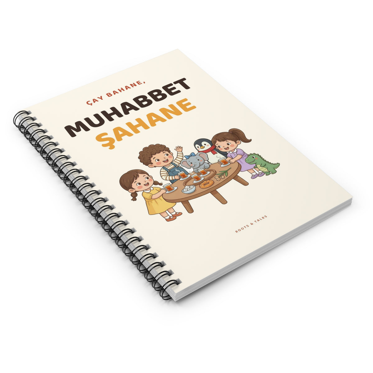 Çay Bahane, Muhabbet Şahane Spiral Notebook, Roots & Talks - product photo 3