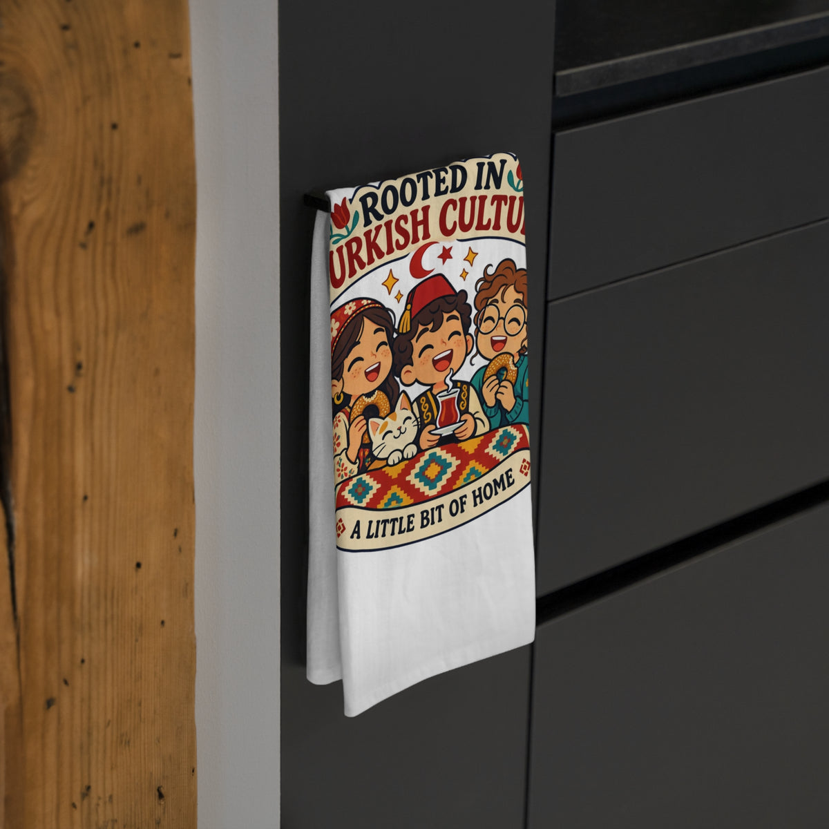 Rooted in Turkish Culture Cotton Tea Towel, Roots & Talks - product photo 4
