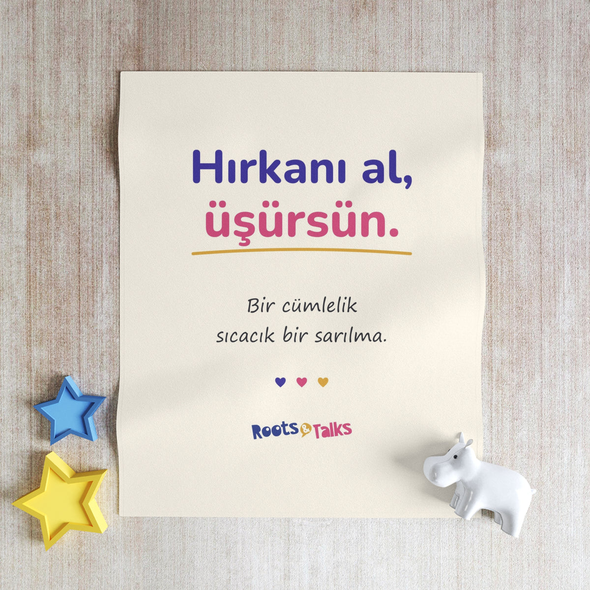 Hırkanı Al, Üşürsün Throw Blanket, Roots & Talks - product photo 4