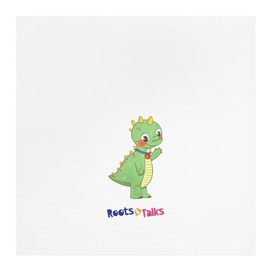 Dino Dinosaur Cotton Tea Towel, Roots & Talks - product photo 1