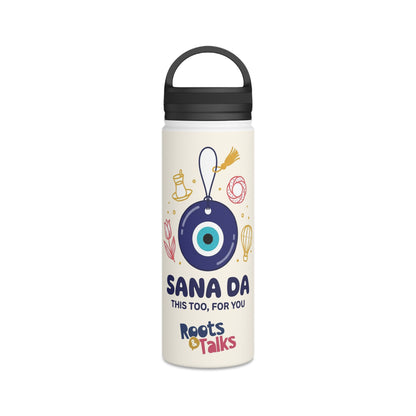 Sana Da Stainless Steel Water Bottle, 18 oz, Roots & Talks - product photo 1