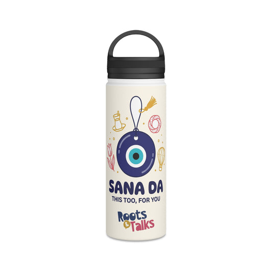 Sana Da Stainless Steel Water Bottle, 18 oz, Roots & Talks - product photo 1