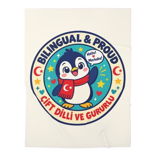 Bilingual & Proud Baby Swaddle Blanket, Roots & Talks - product photo 1