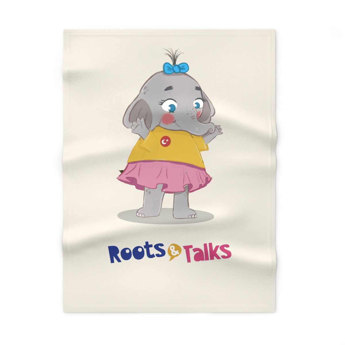 Filiz Elephant Soft Fleece Baby Blanket, Roots & Talks - product photo 1
