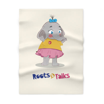 Filiz Elephant Soft Fleece Baby Blanket, Roots & Talks - product photo 1