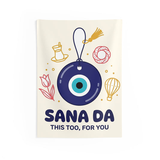 Sana Da Indoor Wall Tapestry, 26 × 36 in, Roots & Talks - product photo 1