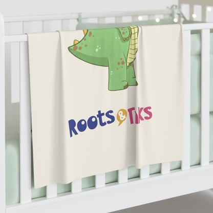 Dino Dinosaur Baby Swaddle Blanket, Roots & Talks - product photo 3