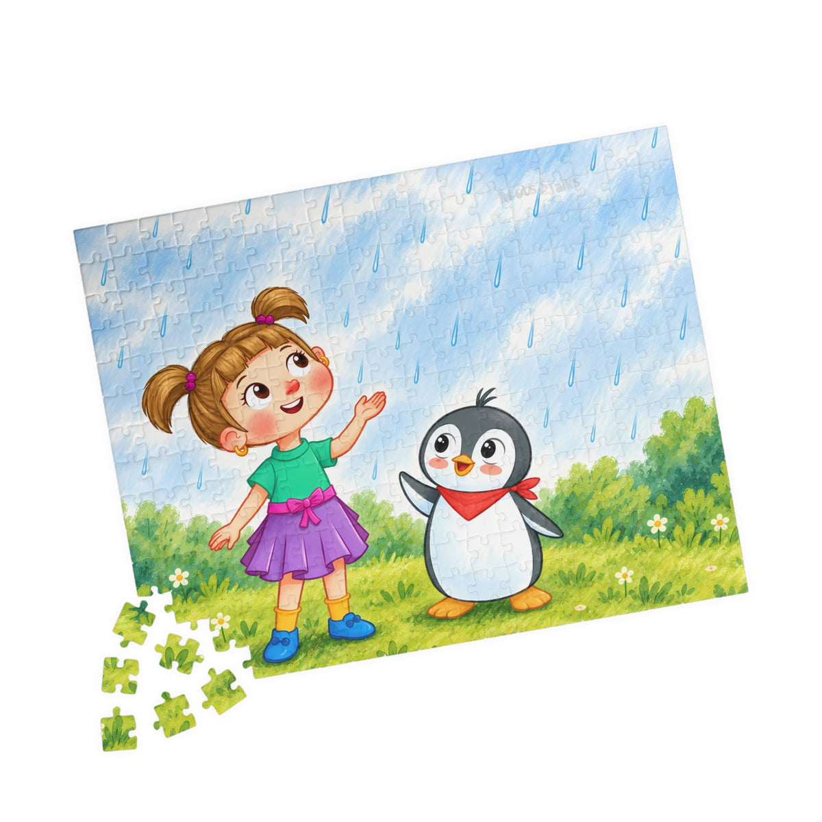 Rainy Day with Pingucan Jigsaw Puzzle, Roots & Talks - product photo 4