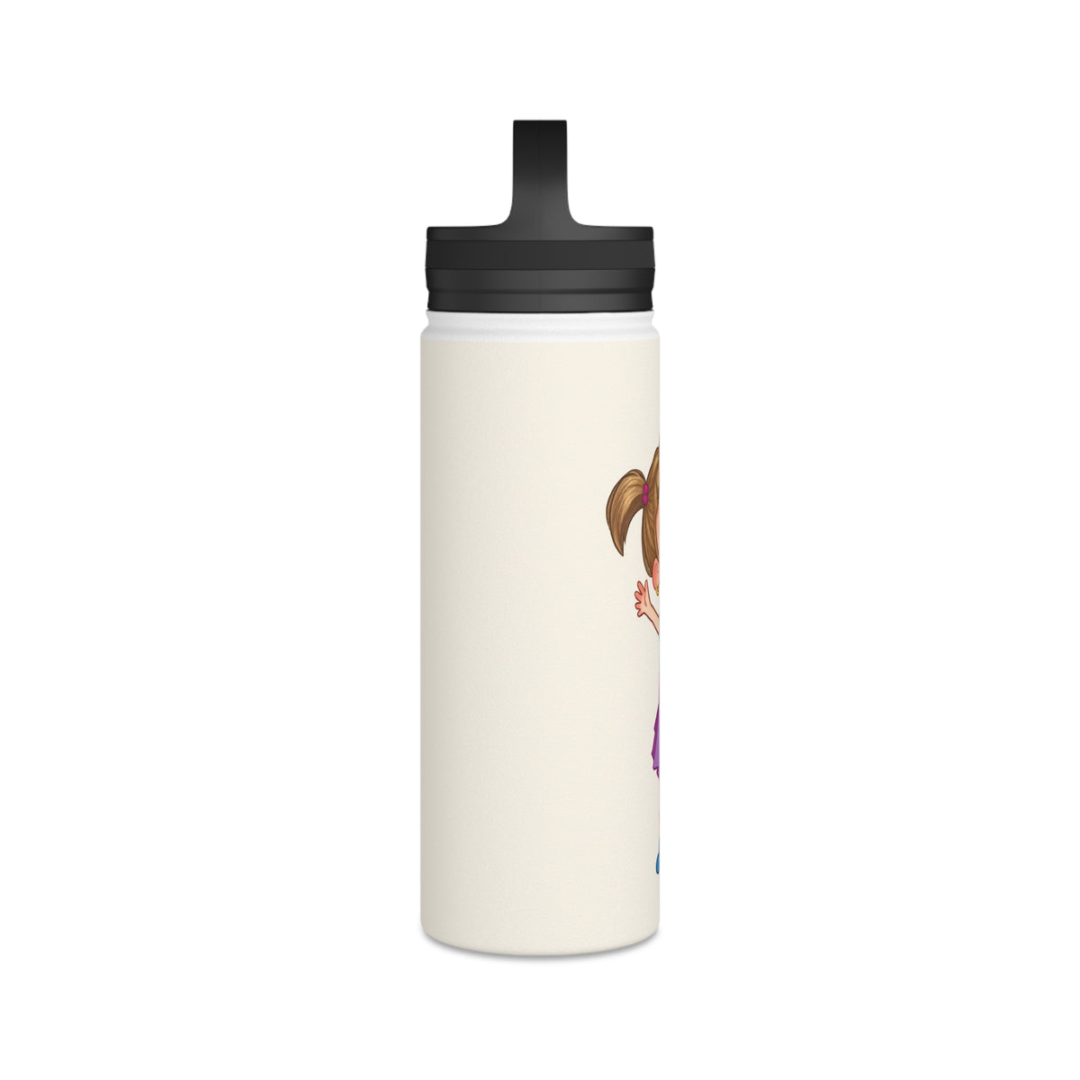 Ela Character Stainless Steel Water Bottle, 18 oz, Roots & Talks - product photo 3