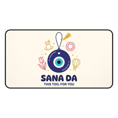 Sana Da Neoprene Desk Mat, 12 × 22 in, Roots & Talks - product photo 1