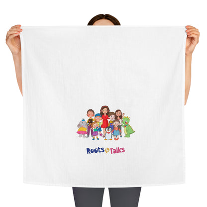 All the Characters Together Cotton Tea Towel, Roots & Talks - product photo 3