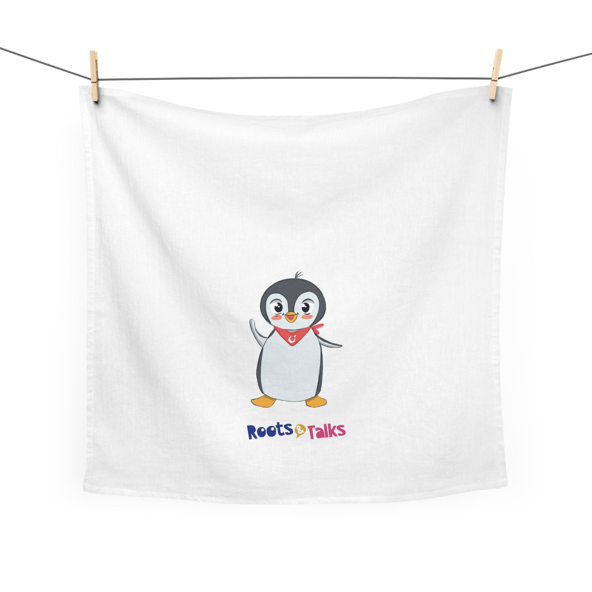 Pingucan Penguin Cotton Tea Towel, Roots & Talks - product photo 2