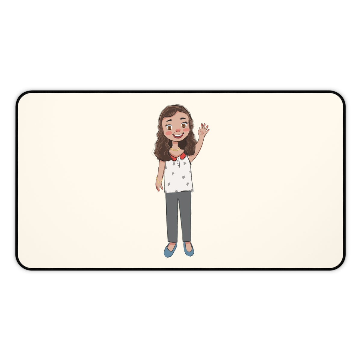 Defne Character Neoprene Desk Mat, 12 × 22 in, Roots & Talks - product photo 1
