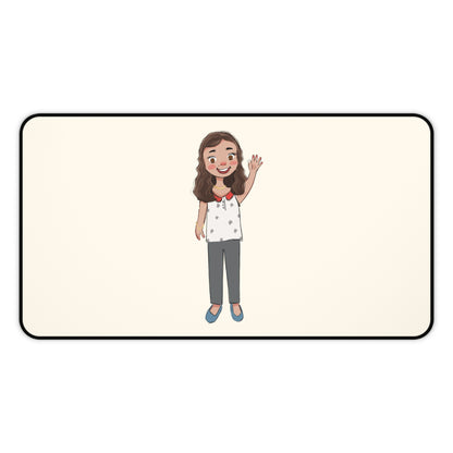 Defne Character Neoprene Desk Mat, 12 × 22 in, Roots & Talks - product photo 1