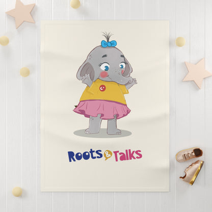 Filiz Elephant Soft Fleece Baby Blanket, Roots & Talks - product photo 3