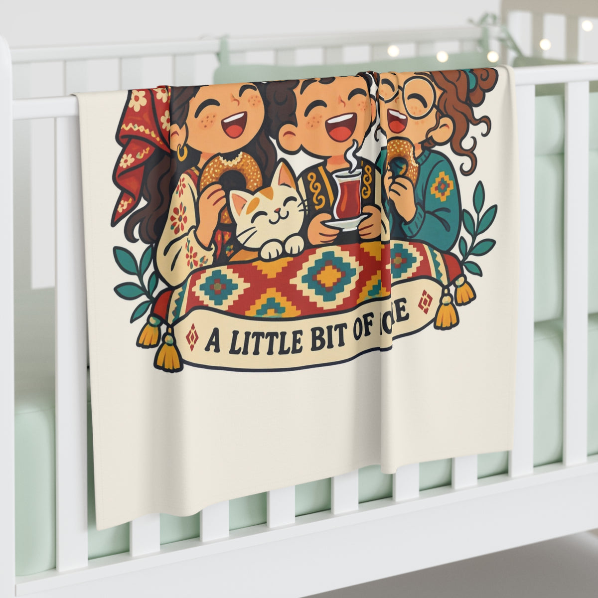 Rooted in Turkish Culture Baby Swaddle Blanket, Roots & Talks - product photo 3