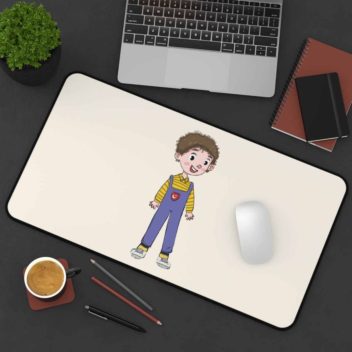 Ahmet Character Neoprene Desk Mat, 12 × 22 in, Roots & Talks - product photo 4