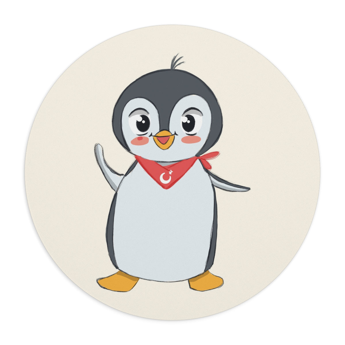 Pingucan Penguin Mouse Pad, Roots & Talks - product photo 1