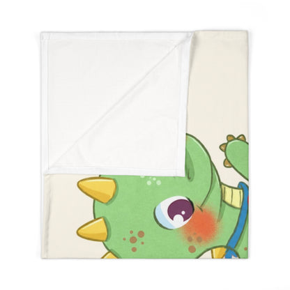 Dino Dinosaur Baby Swaddle Blanket, Roots & Talks - product photo 2