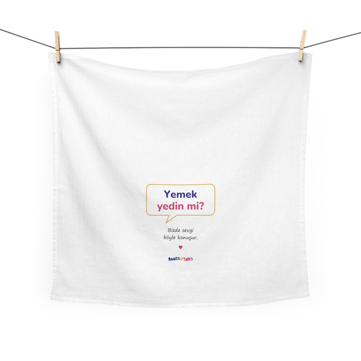 Yemek Yedin Mi? Cotton Tea Towel, Roots & Talks - product photo 2