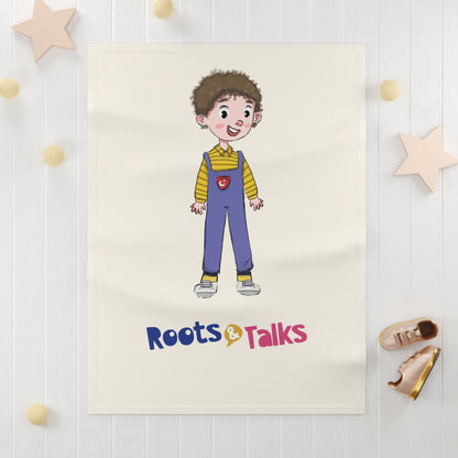 Ahmet Character Soft Fleece Baby Blanket, Roots & Talks - product photo 3