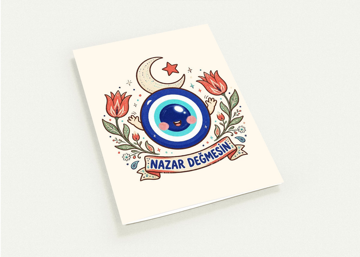 Nazar Değmesin Greeting Cards, Pack of 10, Roots & Talks - greeting card photo 1