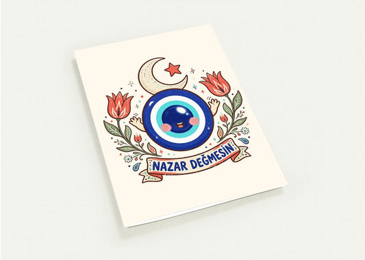 Nazar Değmesin Greeting Cards, Pack of 10, Roots & Talks - greeting card photo 1