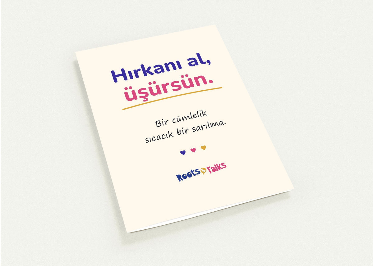 Hırkanı Al, Üşürsün Greeting Cards, Pack of 10, Roots & Talks - greeting card photo 1