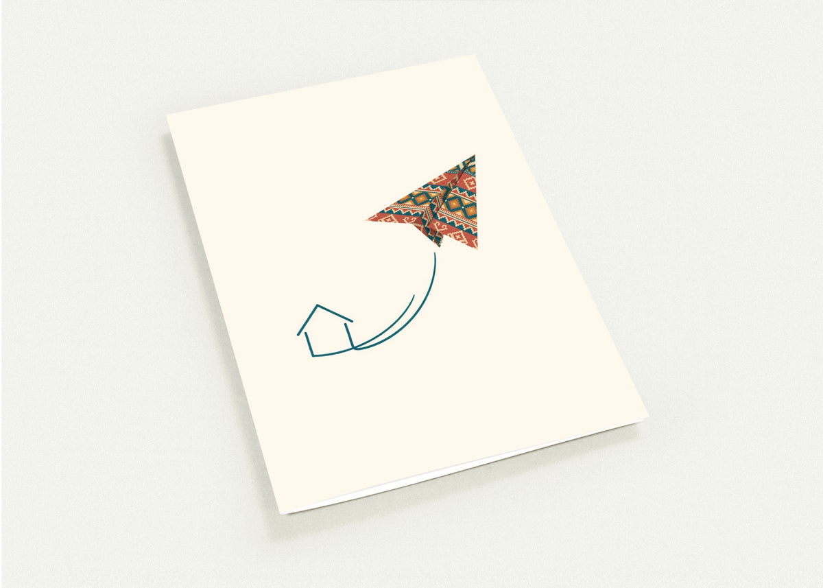 Kilim Flight Greeting Cards, Pack of 10, Roots & Talks - greeting card photo 1