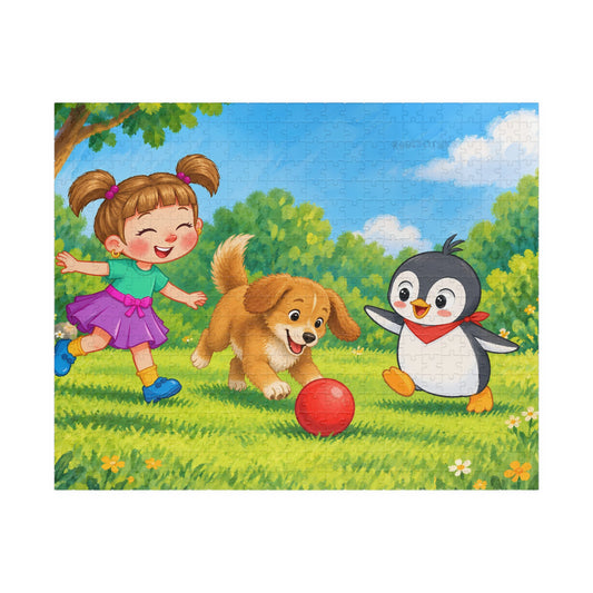 Ball Game with Pingucan Jigsaw Puzzle, Roots & Talks - product photo 2
