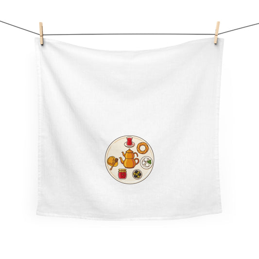 Turkish Breakfast Table Cotton Tea Towel, Roots & Talks - product photo 2