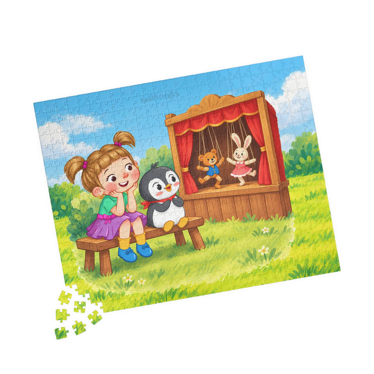 Puppet Show with Pingucan Jigsaw Puzzle, Roots & Talks - product photo 7