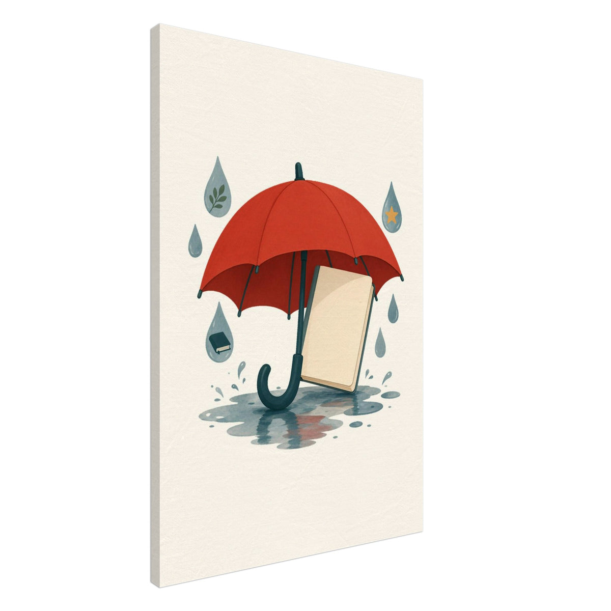 Word Umbrella Canvas Print, Roots & Talks - canvas photo 3