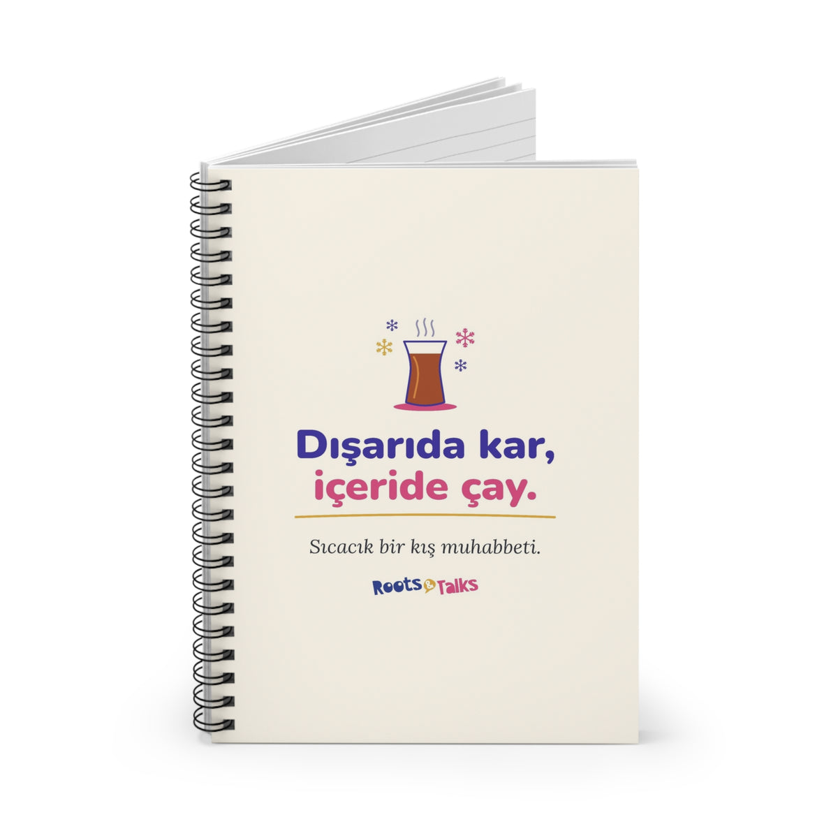 Dışarıda Kar, İçeride Çay Spiral Notebook, Roots & Talks - product photo 2