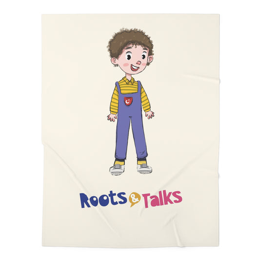 Ahmet Character Baby Swaddle Blanket, Roots & Talks - product photo 1