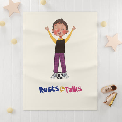 Gazi Character Soft Fleece Baby Blanket, Roots & Talks - product photo 3