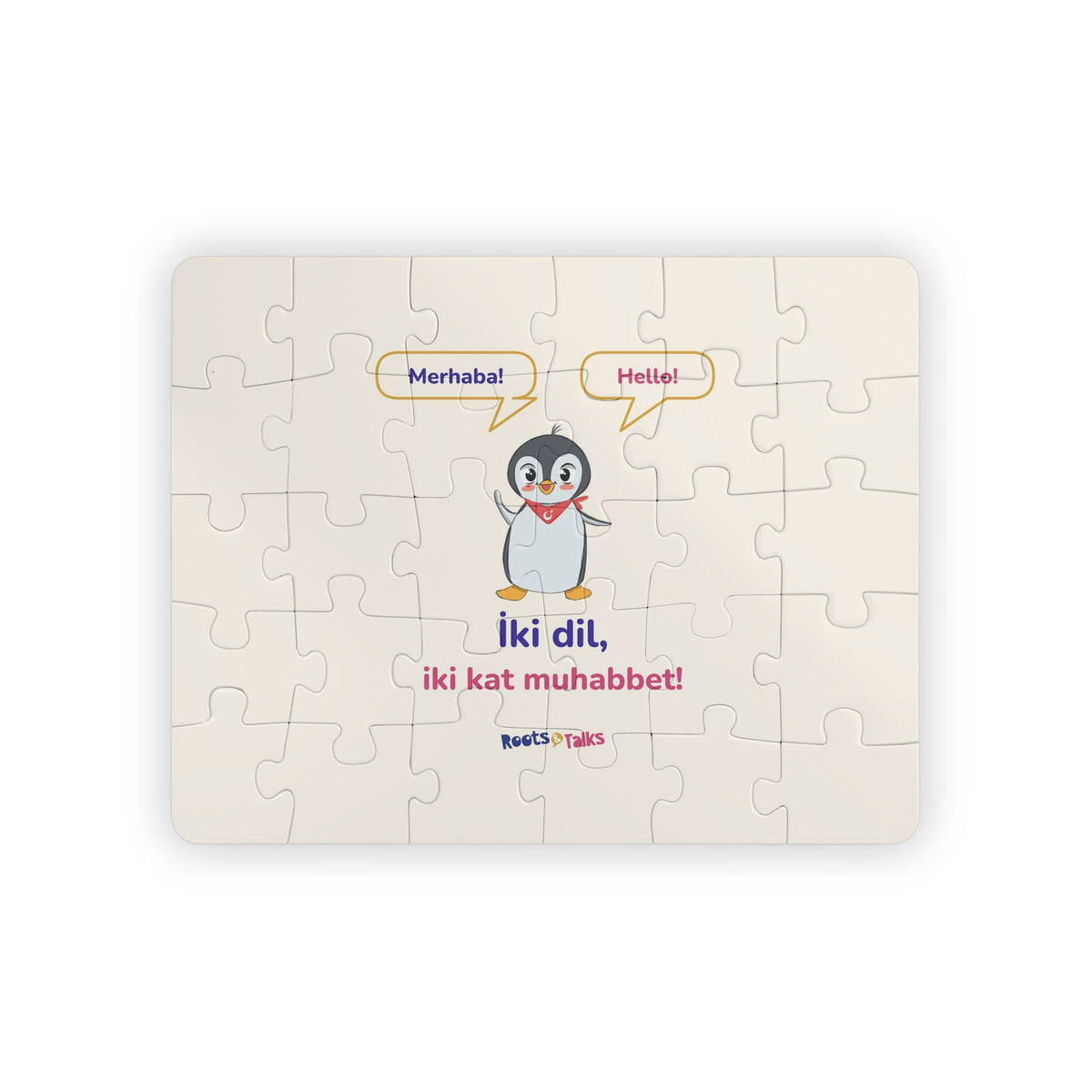 İki Dil, İki Kat Muhabbet Kids' Puzzle, 30 Pieces, Roots & Talks - product photo 1